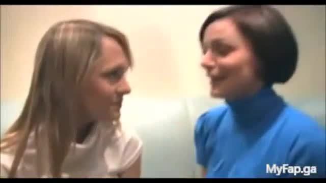 Young girl in lesbian audition at my office