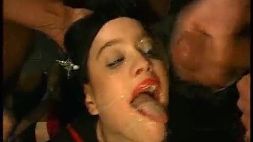 Betty swallows a lot of cum