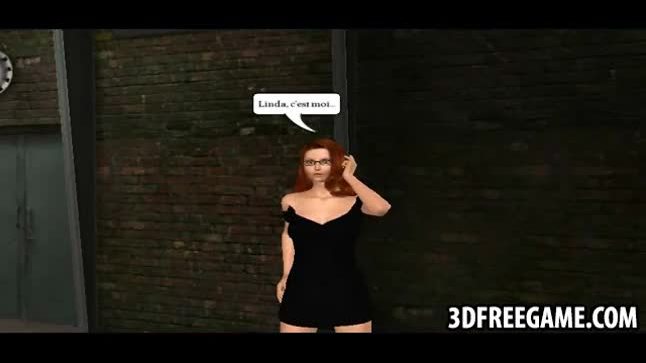 Some 3d recorded game play between auto shop sluts