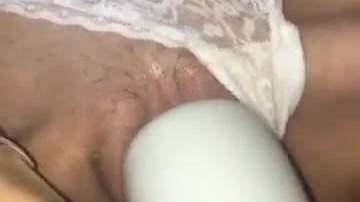 Wife dripping wet pussy worked to orgasm cum in panties