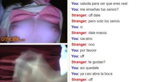 Chica de pezones rosados en omegle