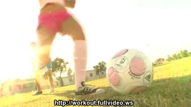 Big tit soccer babe