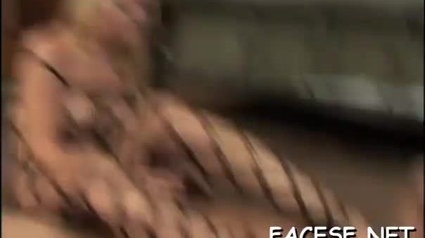 Horny gal sucks cock