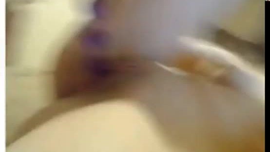 Teen with toy anal on webcam