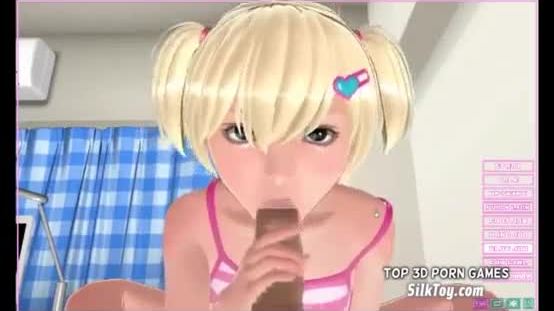 Blonde teen 3d hentai blowjob