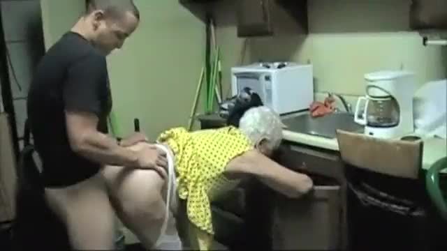 Granny in kitchen