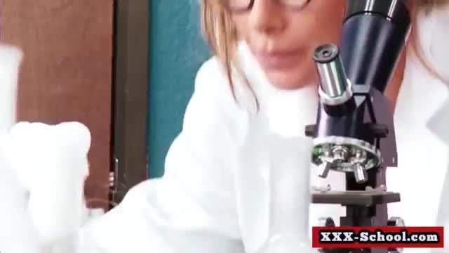 Busty schoolgirl blowjob big cock in classroom 16