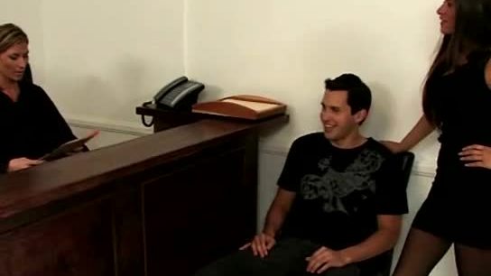 Guy gets court mandated spanking by babes