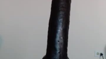 Huge black dildo