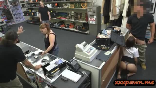 Latina stewardess smashed by pawn keeper